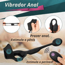 Vibrador Anal com Anel Peniano