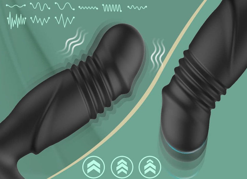 Vibrador Anal de Impulso com Controle Remoto