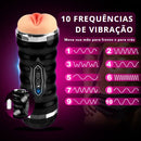 Masturbador Oral de Vibração - Cabeça Dupla