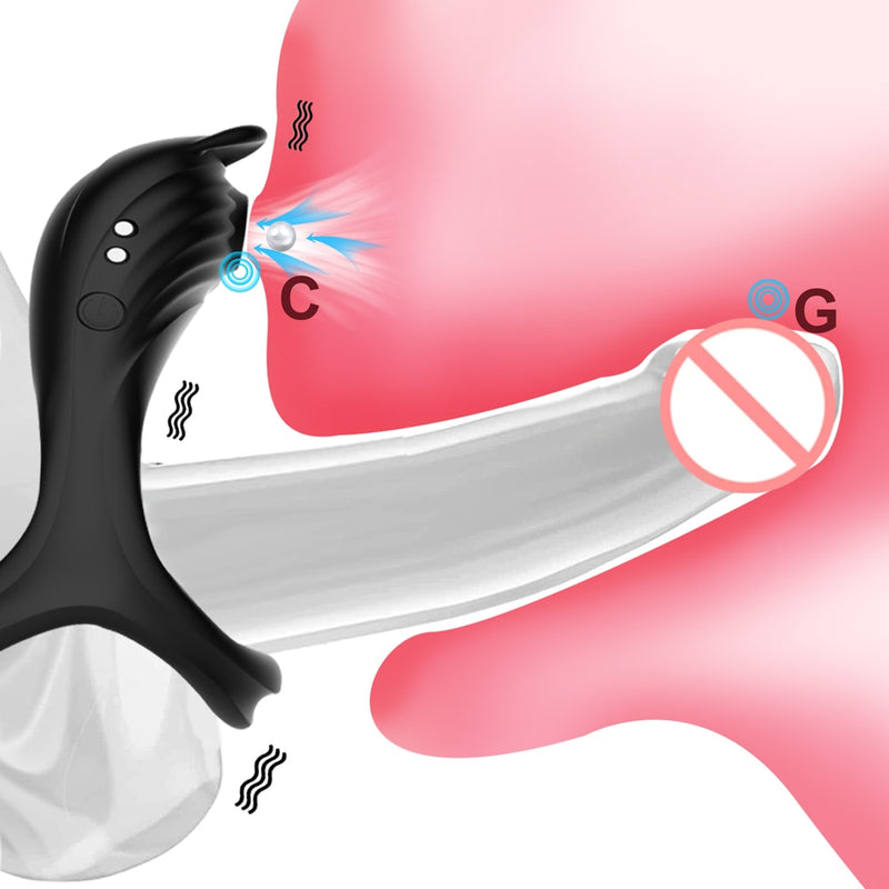 Anel peniano com estimulador de Clitóris
