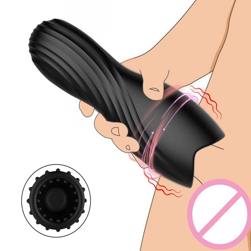 Masturbador Masculino com Vibrador no Pênis