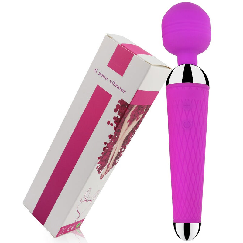 Vibrador Massageador Clitoriano - Varinha Mágica Portátil, Silencioso e Recarregável