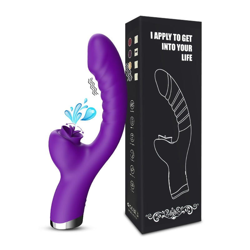 Vibrador Para Mulher 2 em 1 Estimulador De Clitóris e Ponto-G