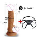 Cinta com Pênis Bullety Realista disponível em 3 tamanhos