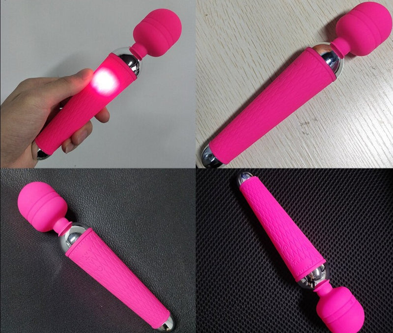 Vibrador Massageador Clitoriano - Varinha Mágica Portátil, Silencioso e Recarregável