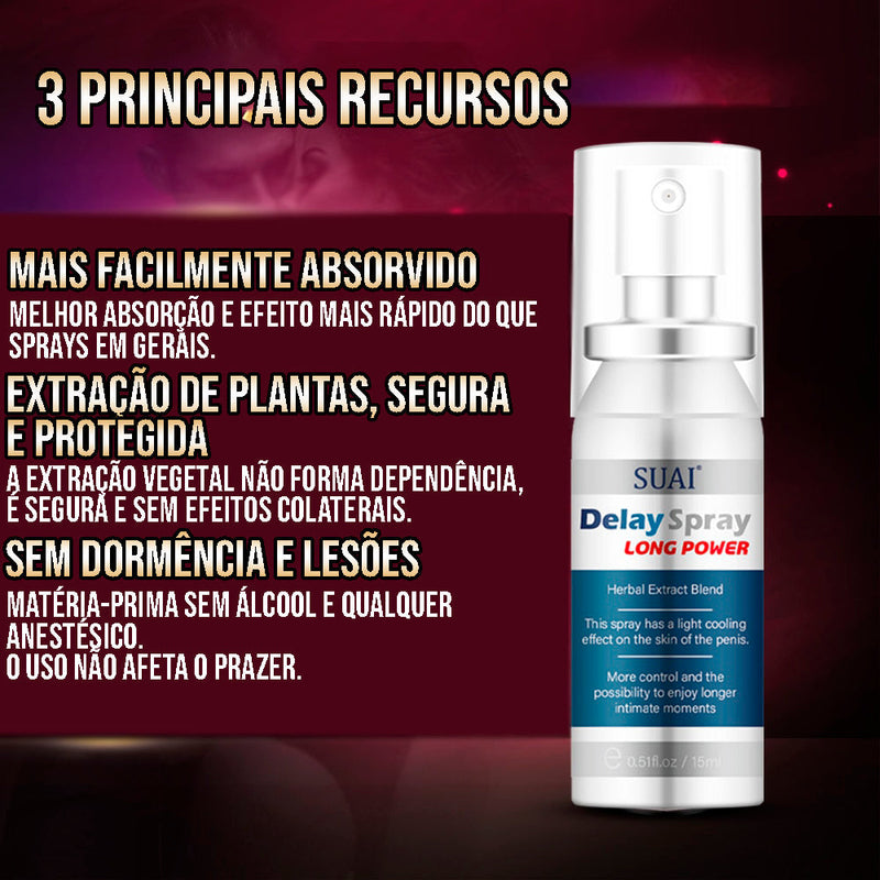 Spray Retardador - TCHAU EJACULAÇÃO PRECOCE