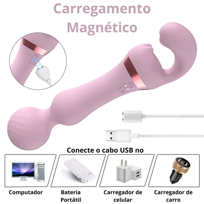 Vibrador Varinha Estimuladora de Clitoris e Ponto G